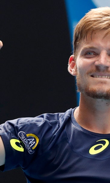 The Latest: Monfils struggles with return of serve vs Nadal